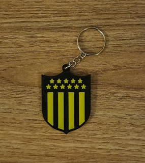 llavero de pe arol 2 colores keychain key penarol uruguay futbol uruguayo dos 3d print model - Mito3D