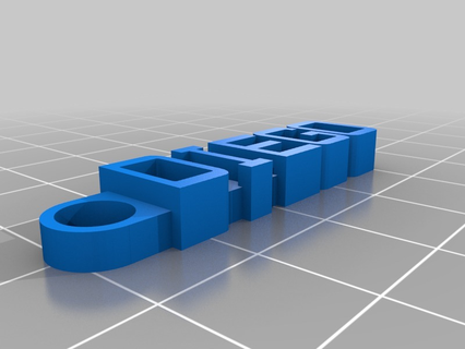 llavero diego personalizzato organizzazione 3d print model - Mito3D