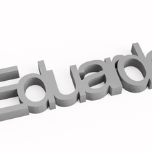 llavero eduardo 3d print model - Mito3D