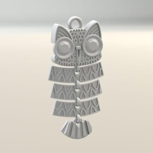 Llavero forma Buho moda ho Dije hayvanlar kuşlar mücevher accesorios 3d print model - Mito3D