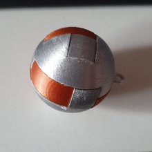 llavero esfera sfera di puzzle portachiavi gioco Puzzle 3d slash keychain i 3d print model - Mito3D