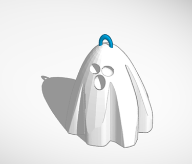 llavero Fantasma llaveros animales gratis Dichtung Tiere colgante Halloween 3d print model - Mito3D