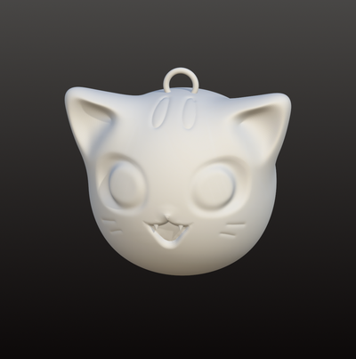 llavero gato joalheria kawaii pequeno michi jóias regalo 3d print model - Mito3D