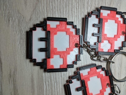 Llavero Hongo Mario Bross çeşitli Juguete anahtar Zincir kardeşler 3d print model - Mito3D