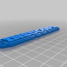 llavero insukopisch Schmuck angepasst Schlüsselanhänger 3d print model - Mito3D