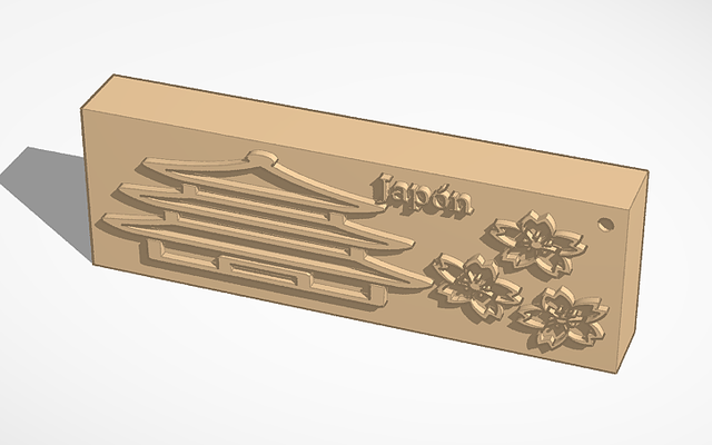 llavero jap n takı japonya anahtar yüzük 3d print model - Mito3D