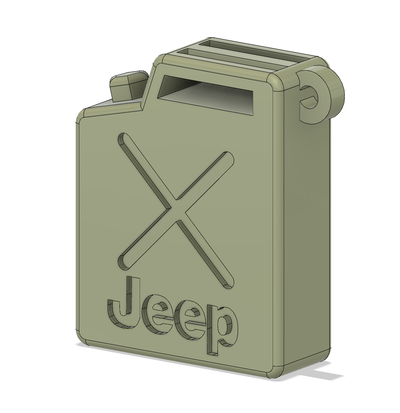 llavero jeep schlüsselbund treibstoff gebot abgeben benzin lata 3d print model - Mito3D