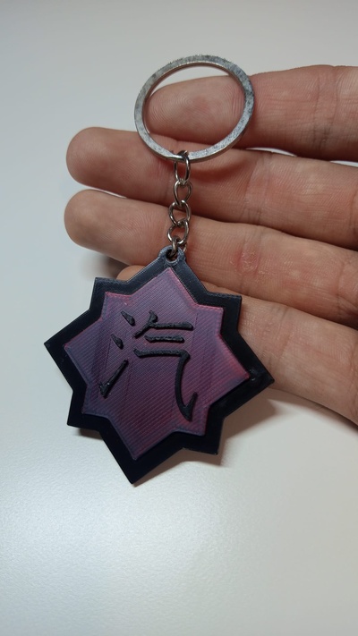 llavero kanji del dampf schmuck 3d print model - Mito3D