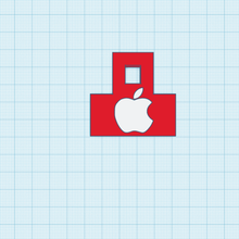 llavero logotipo maçã arte chaveiro manzana Iphone i phone celular adendo Steve empregos samsung famoso marca 3d print model - Mito3D