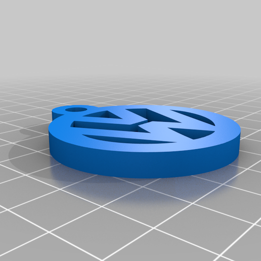 llavero logo volkswagen Portachiavi 3D print model - Mito3D