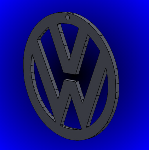 llavero logo volkswagen gioielleria macchina coches de autos mecanico regalo parà portachiavi adorno imprenditoria 3D print model - Mito3D