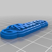 llavero marco jewelry customized keychains 3d print model - Mito3D