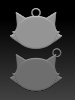 llavero medalha pequeno gato gatinhos pára dijes mascota animais estimação llaveros juguetes animal 3d print model - Mito3D
