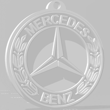 llavero mercedes benz - varios anillo amg el alemán daimler auto coche laurel mb 3d print model - Mito3D