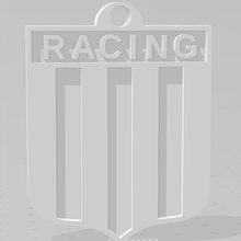 llavero carreras racing club futbol argentina afa superliga academia 3d print model - Mito3D