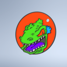 llavero reptar artilugio rugrats dibujos animados caricatura llave cadena niño Nickelodeon dinosaurio juguete 3d print model - Mito3D