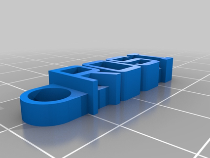 Llavero Rosi özelleştirilmiş organizasyon 3d print model - Mito3D