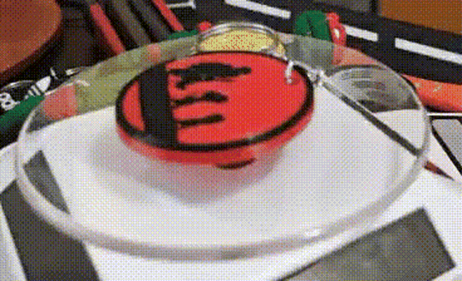 llavero silueta roshi goku krillin dragon ball facil sencillo rapido multicolor doble extrusor cura minimalista dos colores 3d print model - Mito3D