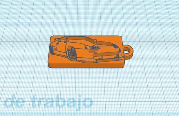 llavero toyota yukarıda sanat poli 3d print model - Mito3D