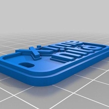 Llavero baca takı anahtarlık 3d print model - Mito3D
