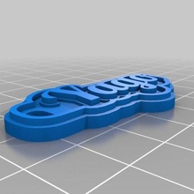 llavero Yago joalheria personalizado chaveiros 3d print model - Mito3D