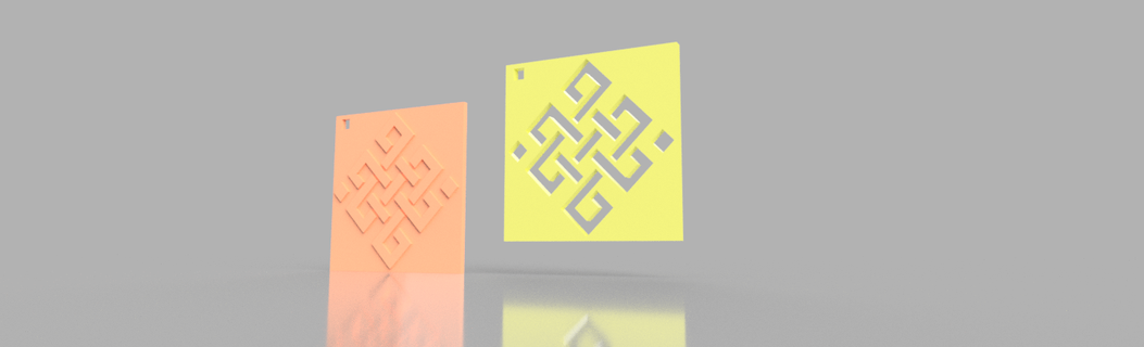 llaveros dise llavero geométricos simbolos 3d print model - Mito3D