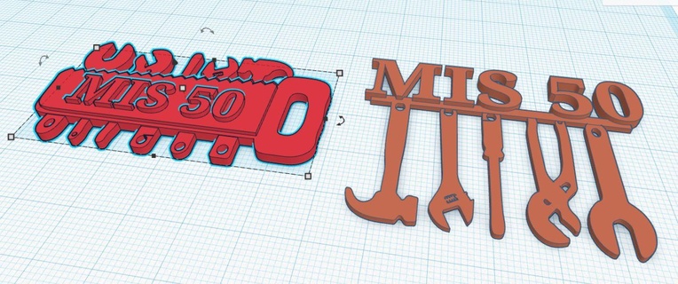 llaveros mis 50 outils 3d print model - Mito3D