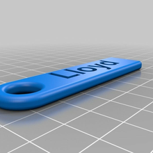 Lloyd kişiselleştirilmiş anahtar Zincir moda özelleştirilmiş Aksesuarlar 3d print model - Mito3D