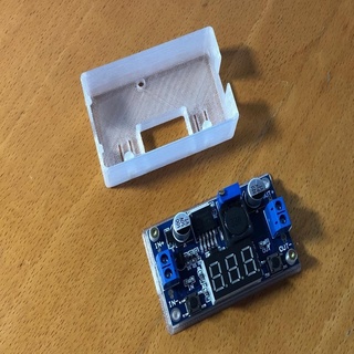lm2596 étape convertisseur Cas gaine gadget boîte mâle dc afficher gehaeuse logement LED bas électronique 3d print model - Mito3D