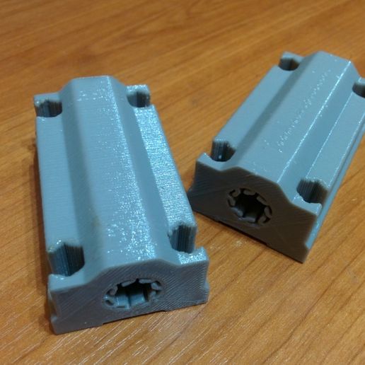 lm8uu sc8uu combined - 58mm rev2 8 contacts linear bearing tool 3d printer parts 3D print model - Mito3D