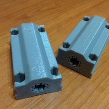 lm8uu sc8uu combined - 58mm rev2 8 contacts linear bearing tool 3d printer parts 3d print model - Mito3D