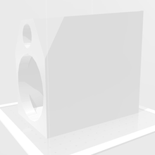 lm 3 polegadas - bookshelf 2 vias falante a casa De alto-falante 3d print model - Mito3D