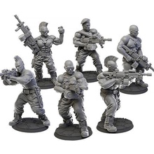 lmg squad wh40k 40k warhammer soldier model miniature modern tabletop war usa toy lightmachinegun machinegun necromunda infantry 3d print model - Mito3D