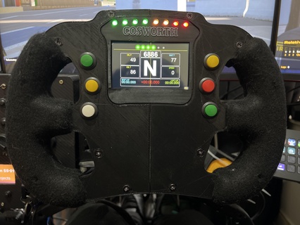 lmp3 steering wheel Game lmp dallara cosworth sim racing prototype 3d print model - Mito3D