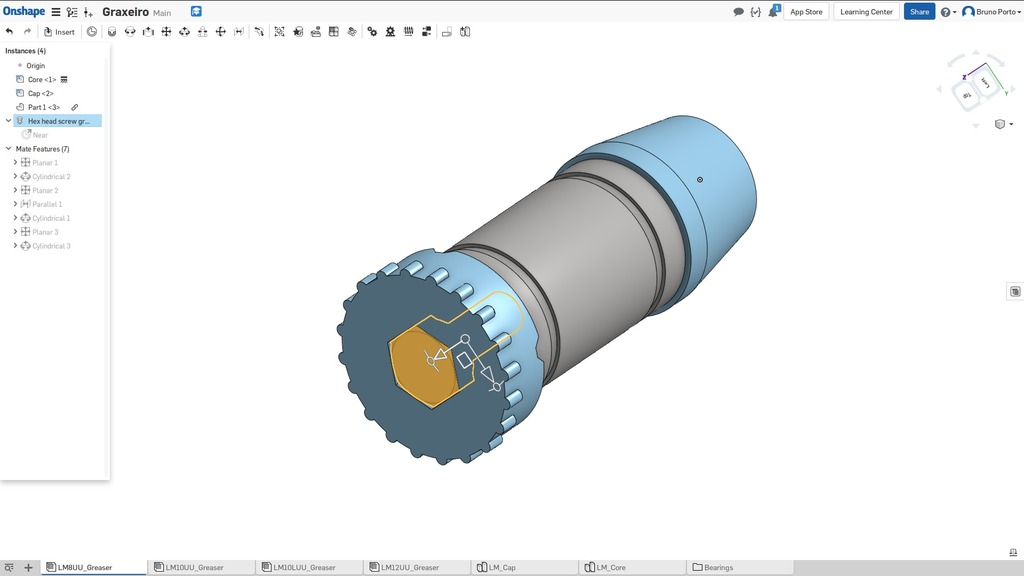 lmu rulman gres paketleyici yeniden düzenleme Luer lok İpucu şırınga araçlar doğrusal lm10luu lm10uu lm12uu lm8uu 3d yazıcı Aksesuarlar 3D print model - Mito3D