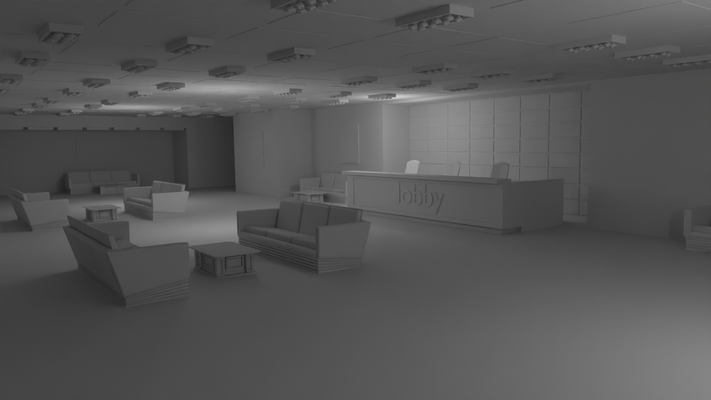 lobi iç no malzeme resepsiyon ışık süspansiyon okaliptüs faliyet alani sahne salon antre giriş yolu ocak ofis 3d print model - Mito3D