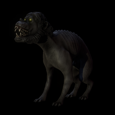 trésor hombre lobo loup garou cryptozoologie terreur monstre halloween lycanthropie lycanthrope 3d print model - Mito3D