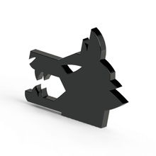 lobo varios anillo de claves el logotipo ornamento art a los animales entretenimiento 3d print model - Mito3D