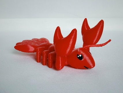 langosta bolígrafo soporte Oceano mar criatura garras pellizco rojo lindo langostas agua 3d print model - Mito3D
