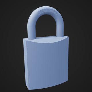 lock Home metal secure padlock key close gate door 3d print model - Mito3D