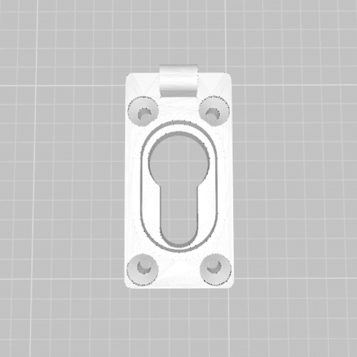 tampa de bloqueio a casa protetor chaves caaba porta entrada garantia 3D print model - Mito3D
