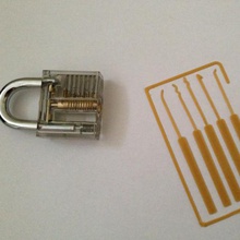 lock pick set di carte strumento lucchetto sicurezza chiave 3d print model - Mito3D