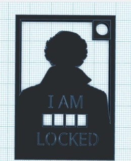 bloccato adler benedetto cumberbatch irene portachiavi Sherlock Holmes tv serie Portachiavi 3d print model - Mito3D