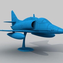 Lockheed Martin 4ar 4 Skyhawk planen Argentinien Flugzeug 3d print model - Mito3D