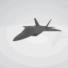 Lockheed Martin f 22 Raptor 3d print model - Mito3D