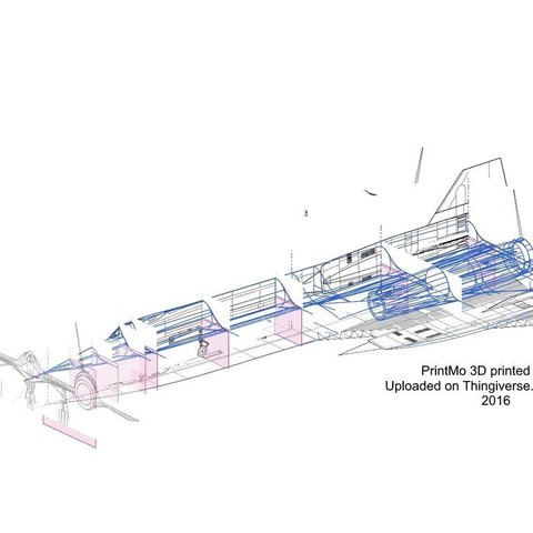 lockheed sr-71 modelo 3d juego vehículos la nasa fuerza aérea 3D print model - Mito3D