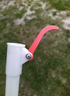 locking lever parasol outdoor garden 3d print model - Mito3D