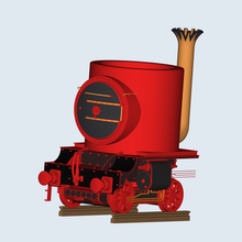 Lok Kokos Zug Lokomotive Tasse Steampunk Dekoration 3d print model - Mito3D