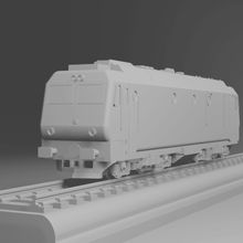 locomotiva cfr diesel lde gm 65 1300 6 treno binari ferrovia treni rumeno 3d print model - Mito3D