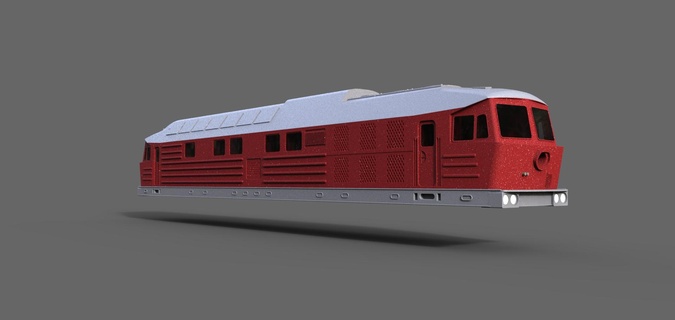 Lokomotive br 130 Ludmilla reichsbahn Diesel Eisenbahn 1 16 lok 3d print model - Mito3D